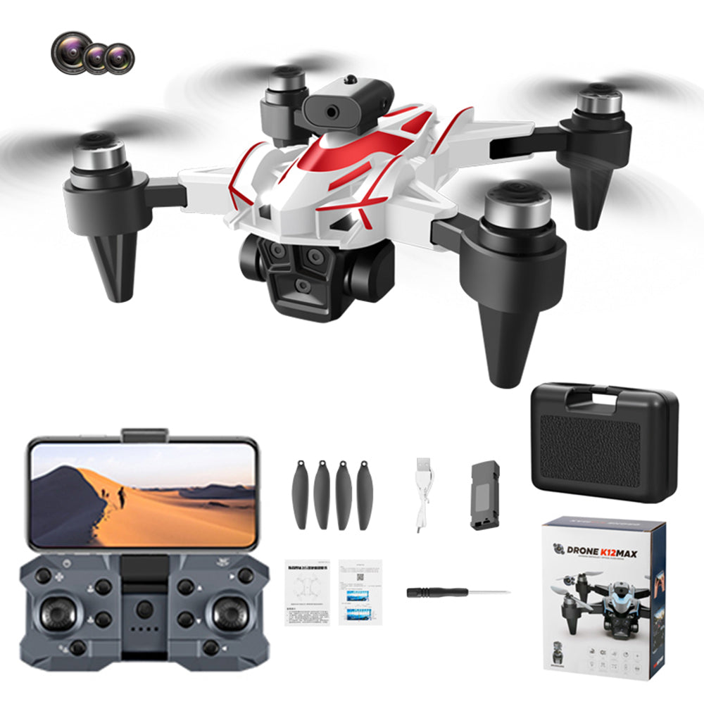 K12 Max Drone Brushless Motor Obstacle Avoidance Optical Flow Positioning Aircraft, with 1 Battery K12 Max Drone Brushless Motor Obstacle Avoidance Optical Flow Positioning Aircraft, with 1 Battery